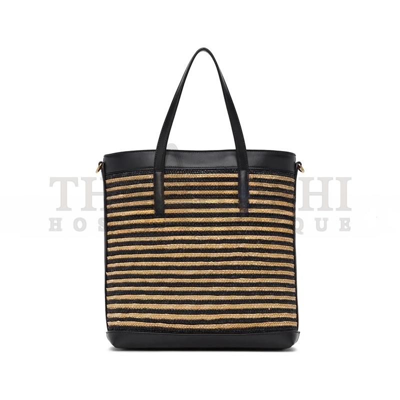 Y51 SHOPPING Sa1nt Lau*nt TOY IN RAFFIA AND LEATHER 6003077088 (25*28*8cm) Master Quality